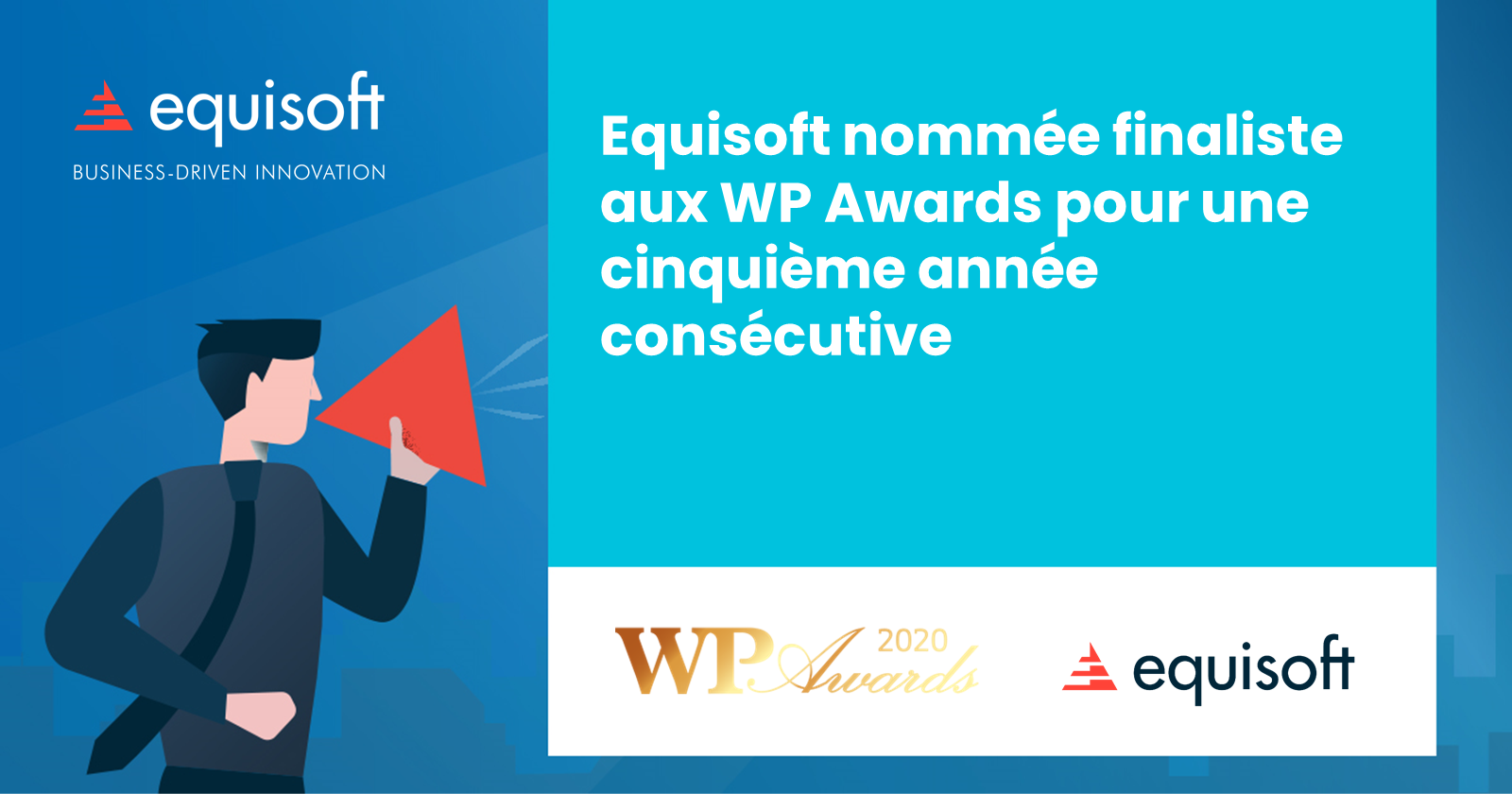 Equisoft nommée finaliste aux WP Awards pour une cinquième année consécutive