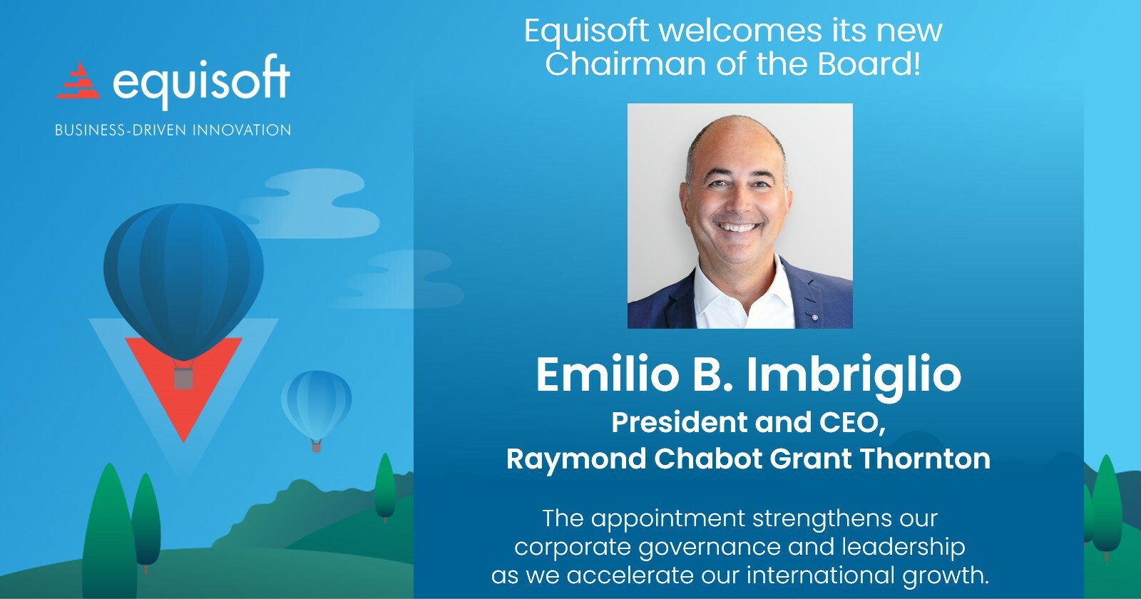 New Chairman Emilio Imbriglio