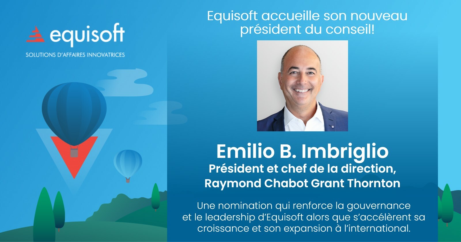 Nouveau president du conseil Emilio Imbriglio