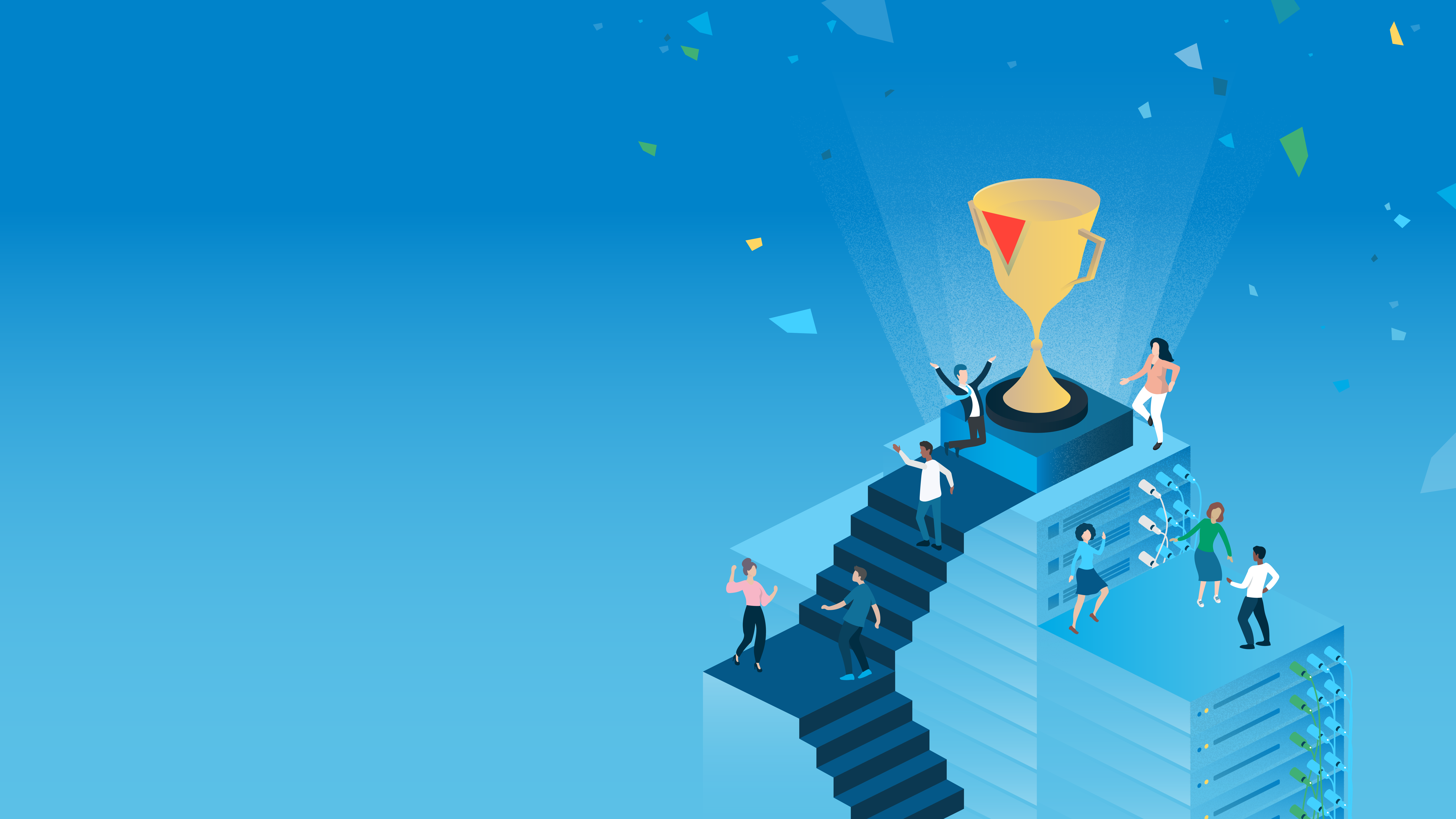 Trophy Party on Server Building 1920x1080 Reversed