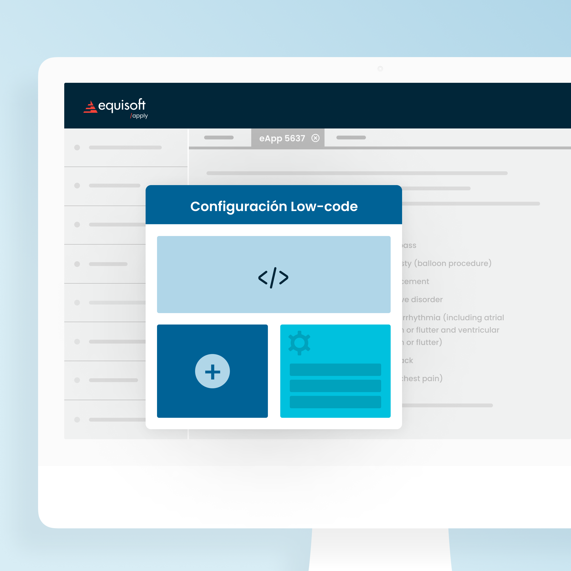 Equisoft apply Configuración Low code