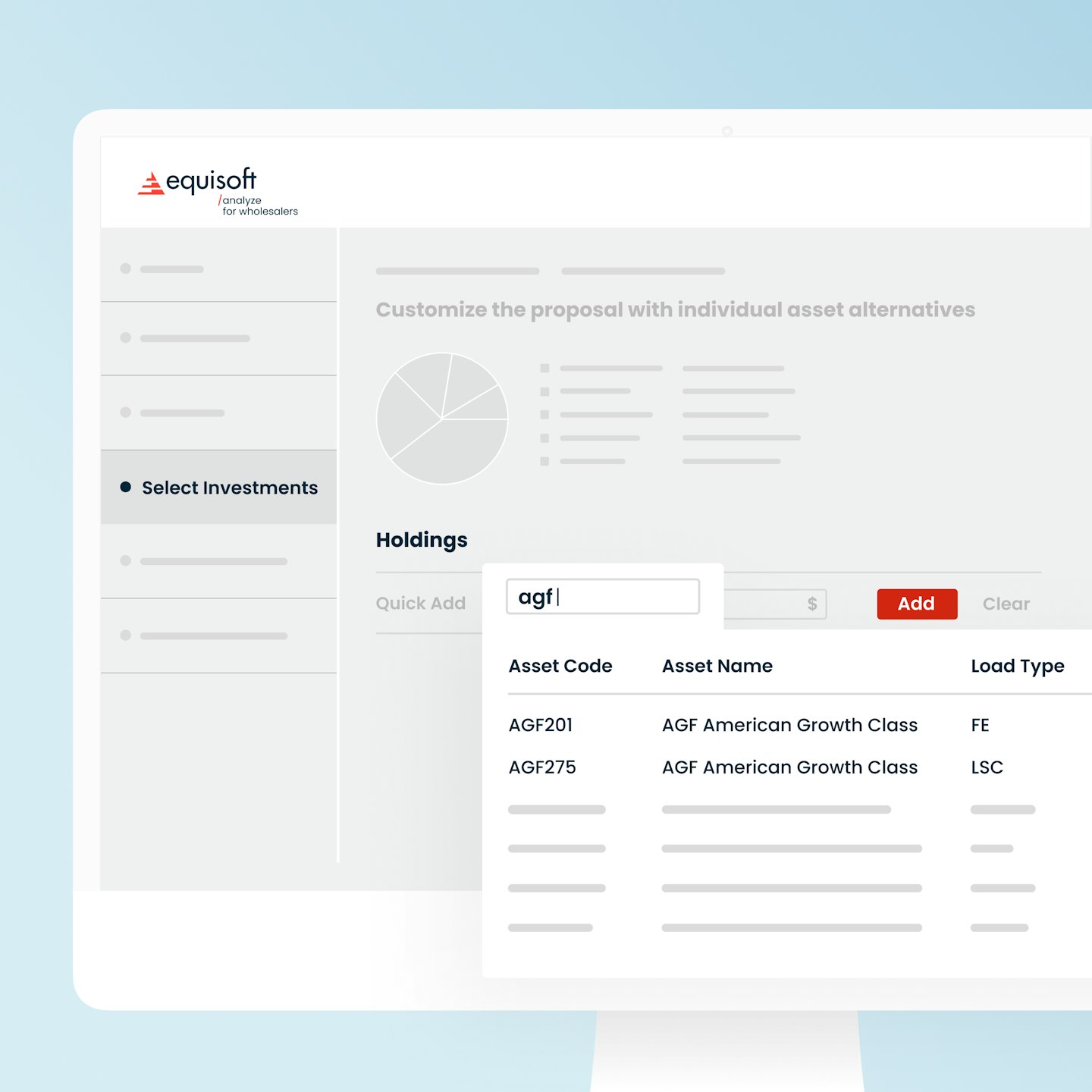 Investment Analysis & Sales Enablement Software | Equisoft/analyze