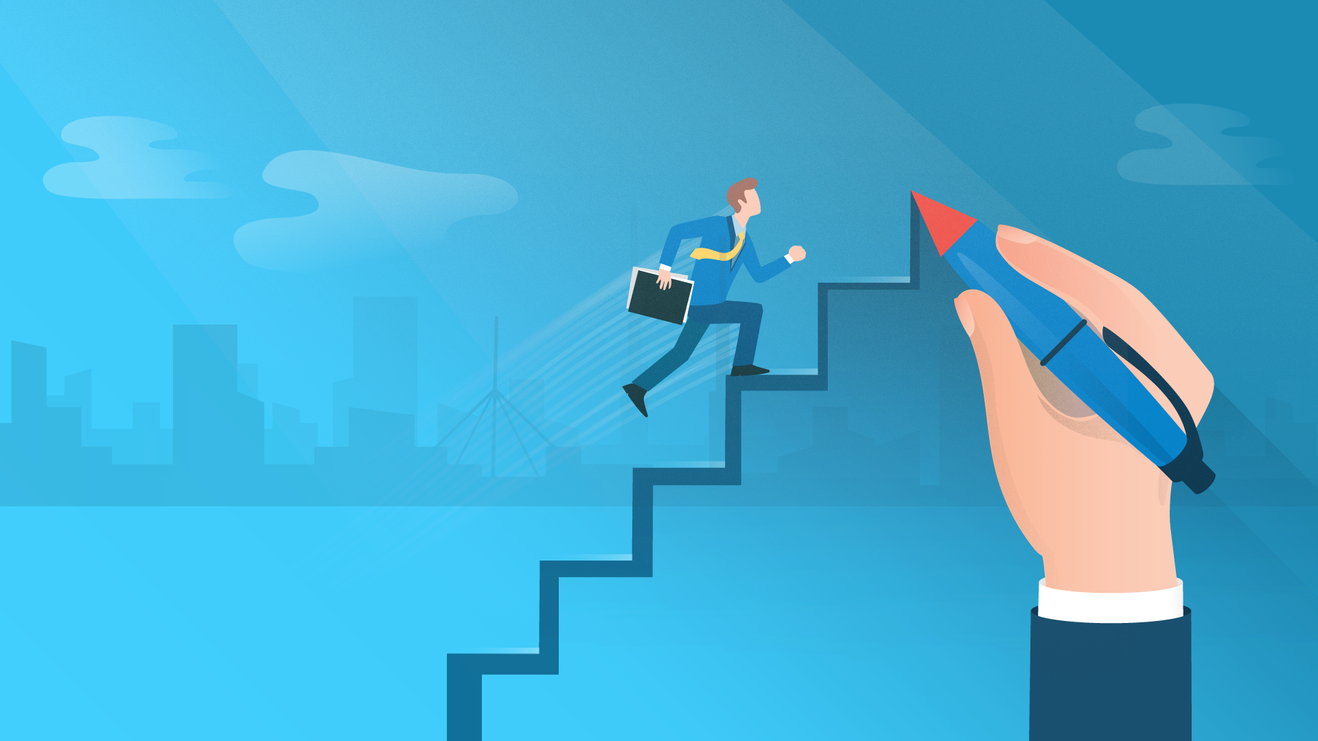 Hand Drawn Stairs 1920x1080 01 1