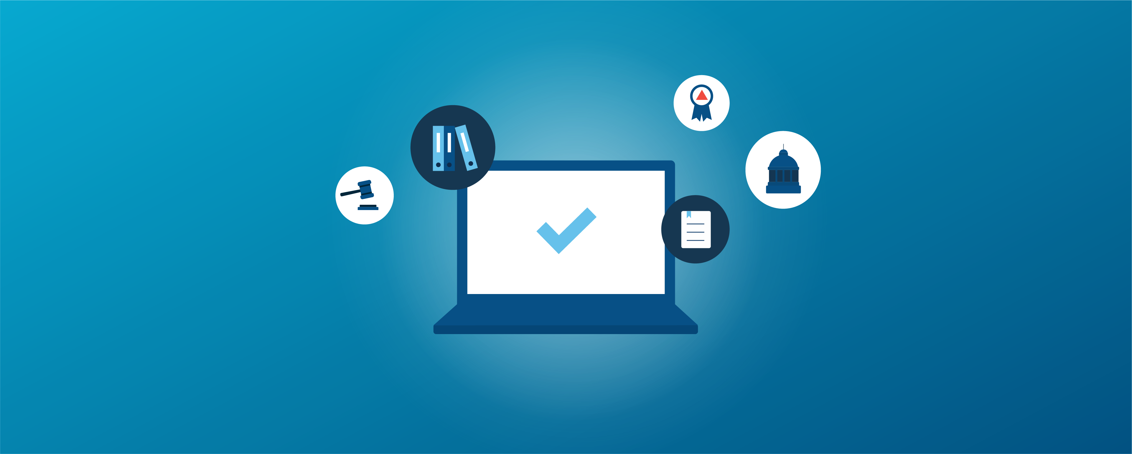 Laptop with Legal Icons 3840x1540 01